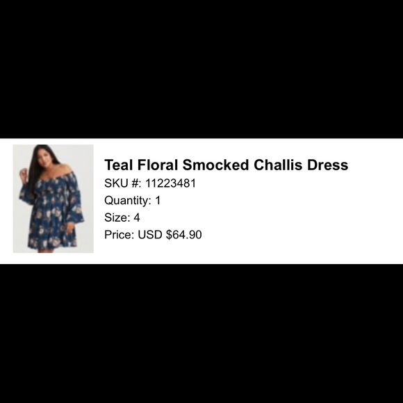 Torrid Teal Floral Off shoulder 4x - Picture 1 of 2